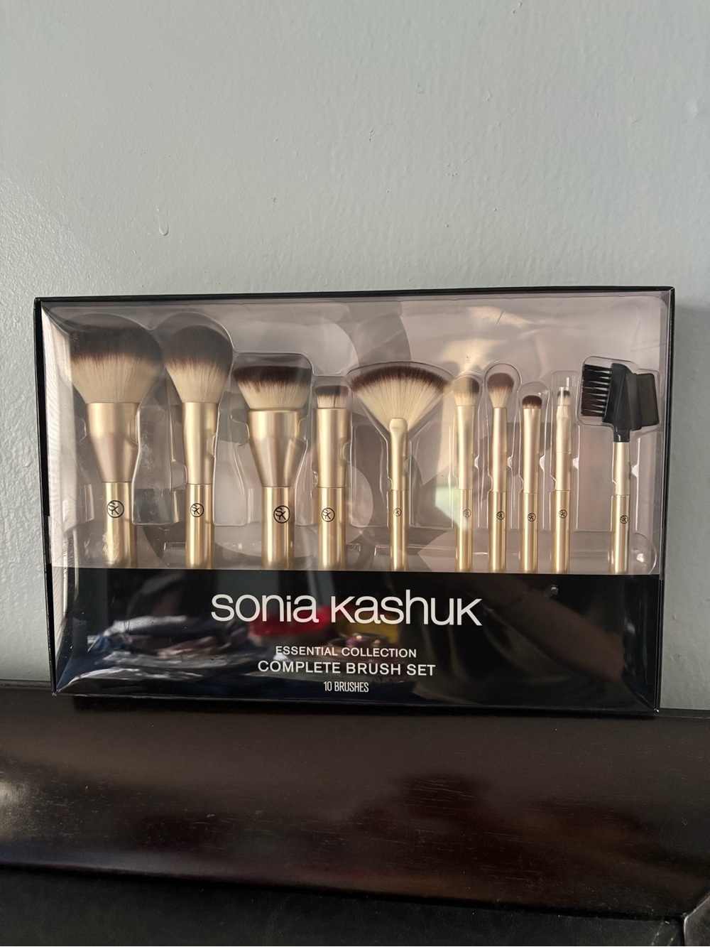 Sonia Kashuk Metallic Gold Makeup Brush Set - 10-Piece